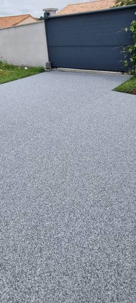 Voie carrossable marbre et resine